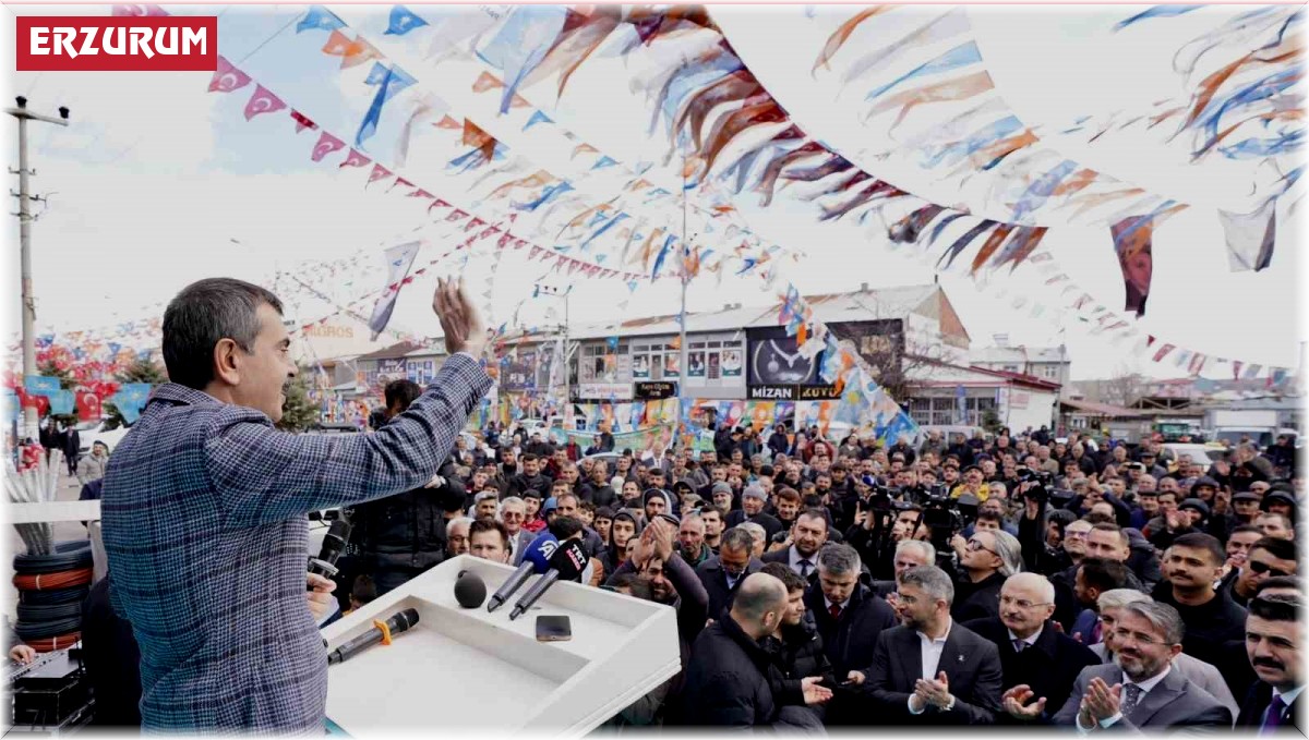 Milli Eğitim Bakanı Tekin Erzurum'da