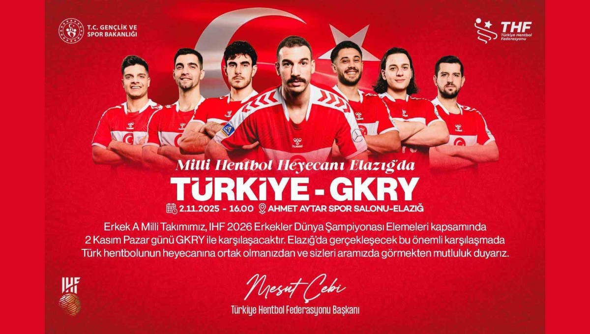 Milli hentbol heyecanı Elazığ'da