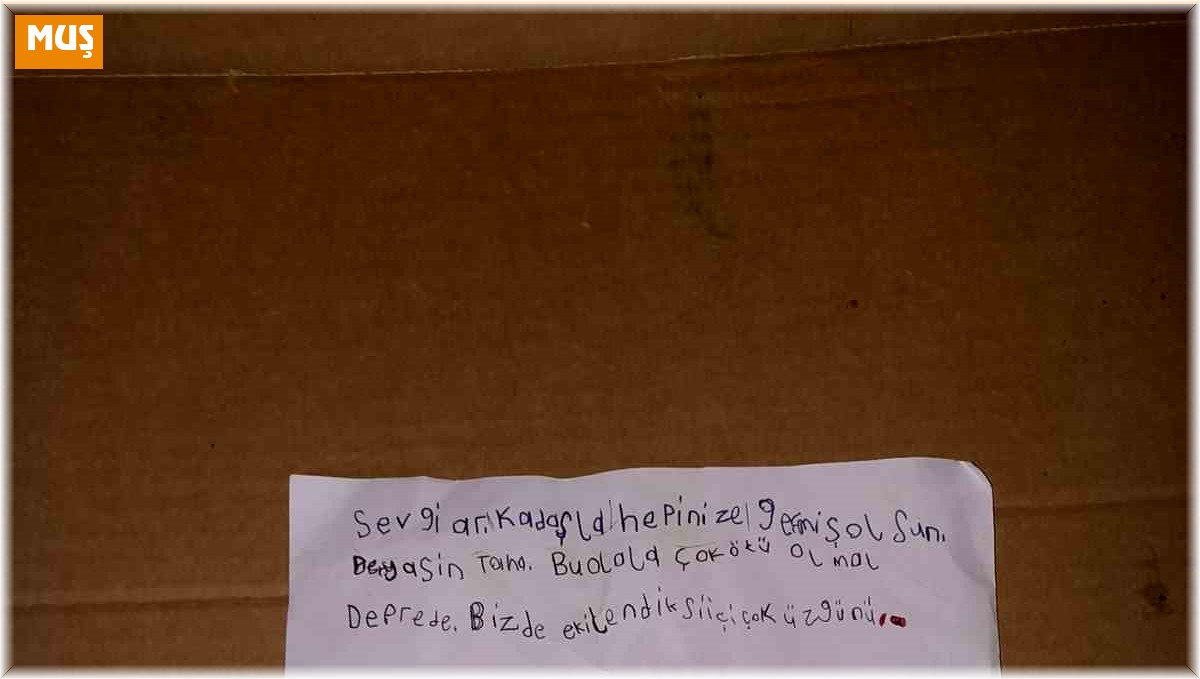 Minik yüreği ile yazdığı mektup duygulandırdı