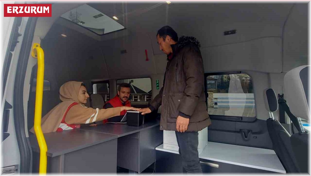 Mobil Göç Noktası Erzurum'da hizmette