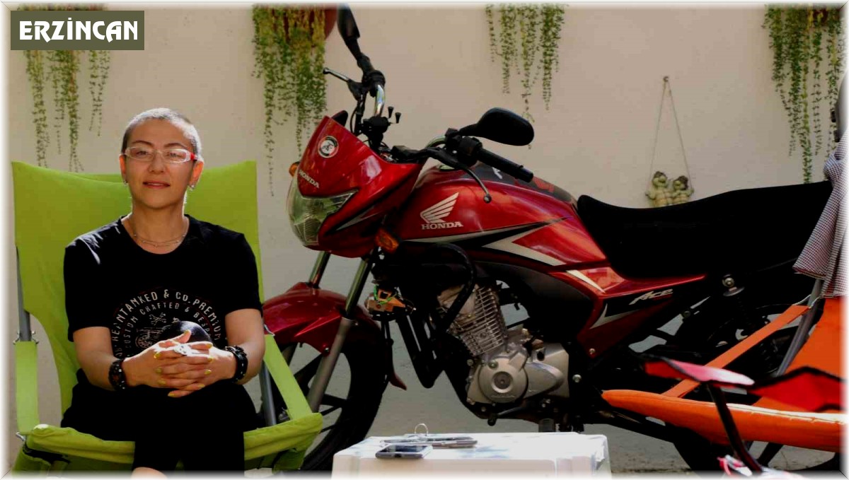 Motosiklet tutkunu kadın kansere yenik düştü