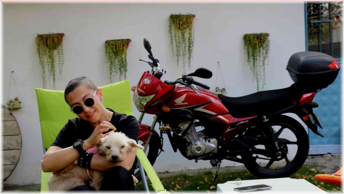 Motosiklet tutkusuyla kanseri yenip dünya turuna çıkmayı planlıyor