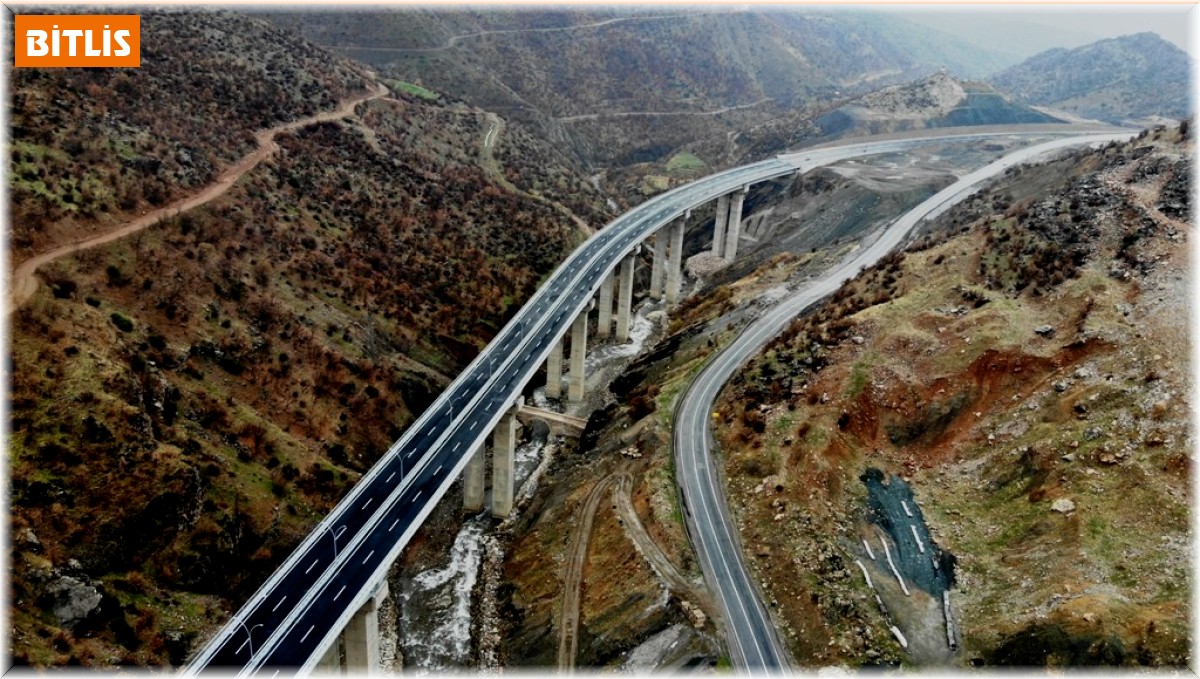 Mühendislik harikası 'Bitlis Çayı Viyadüğü' açılış için gün sayıyor