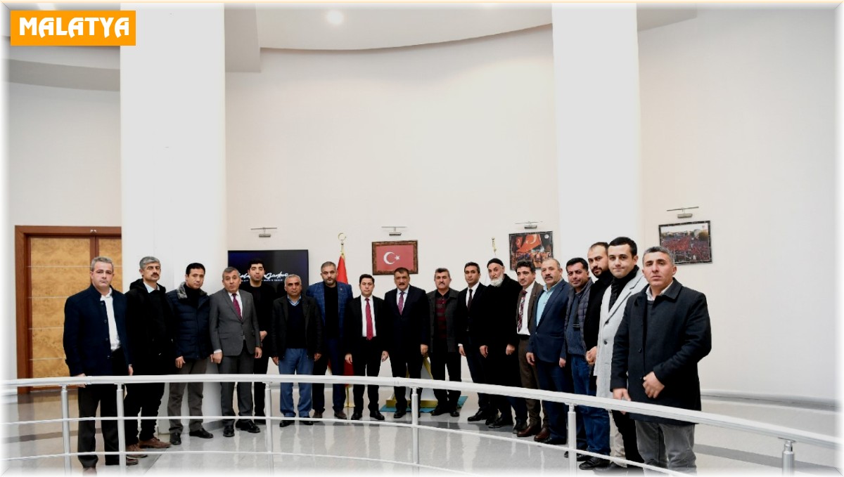 Muhtar Derneklerinden Başkan Gürkan'a ziyaret