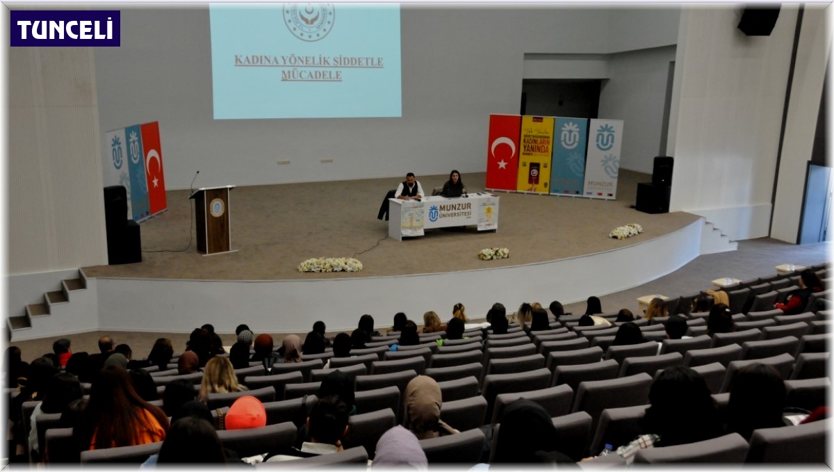 Munzur Üniversitesi'nden Kadın Yönelik Şiddetle Mücadele semineri