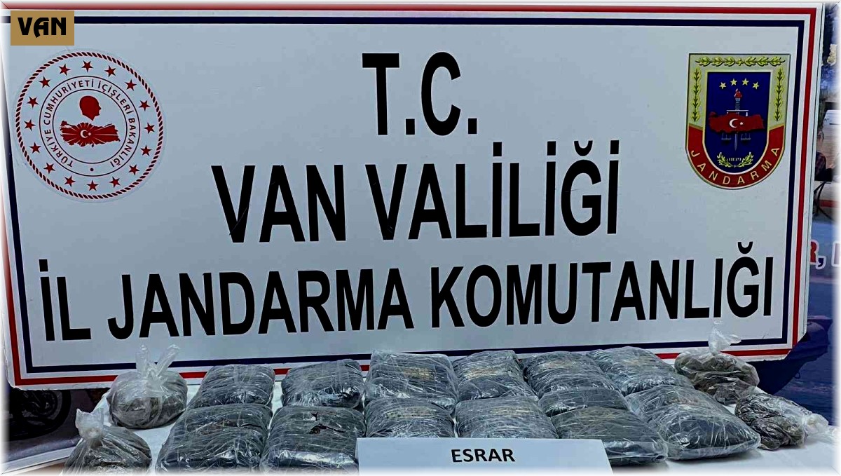 Muradiye'de 13 kilo 363 gram esrar ele geçirildi