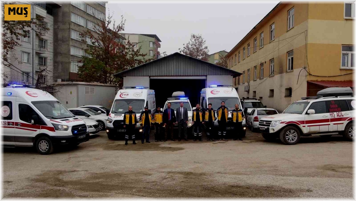 Muş 112 Acil Servis ekipleri kışa hazır
