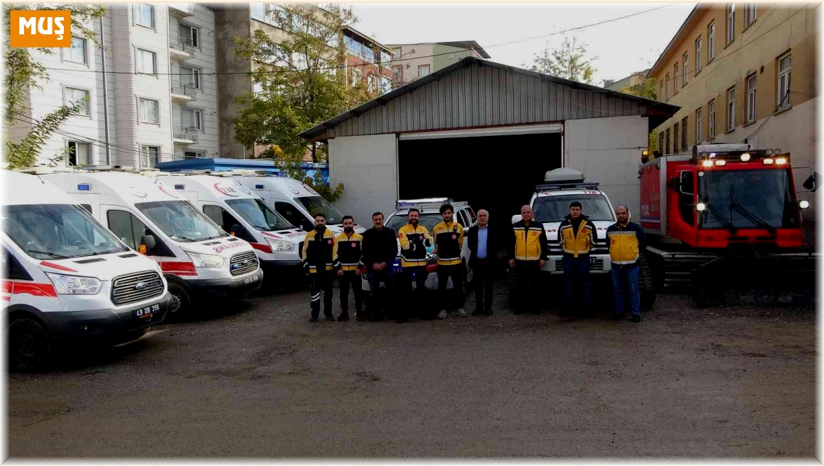 Muş 112 sağlık ekipleri çetin kış mevsimine hazır