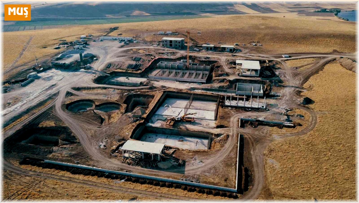 Muş içme suyu arıtma tesisinde çalışmalar devam ediyor