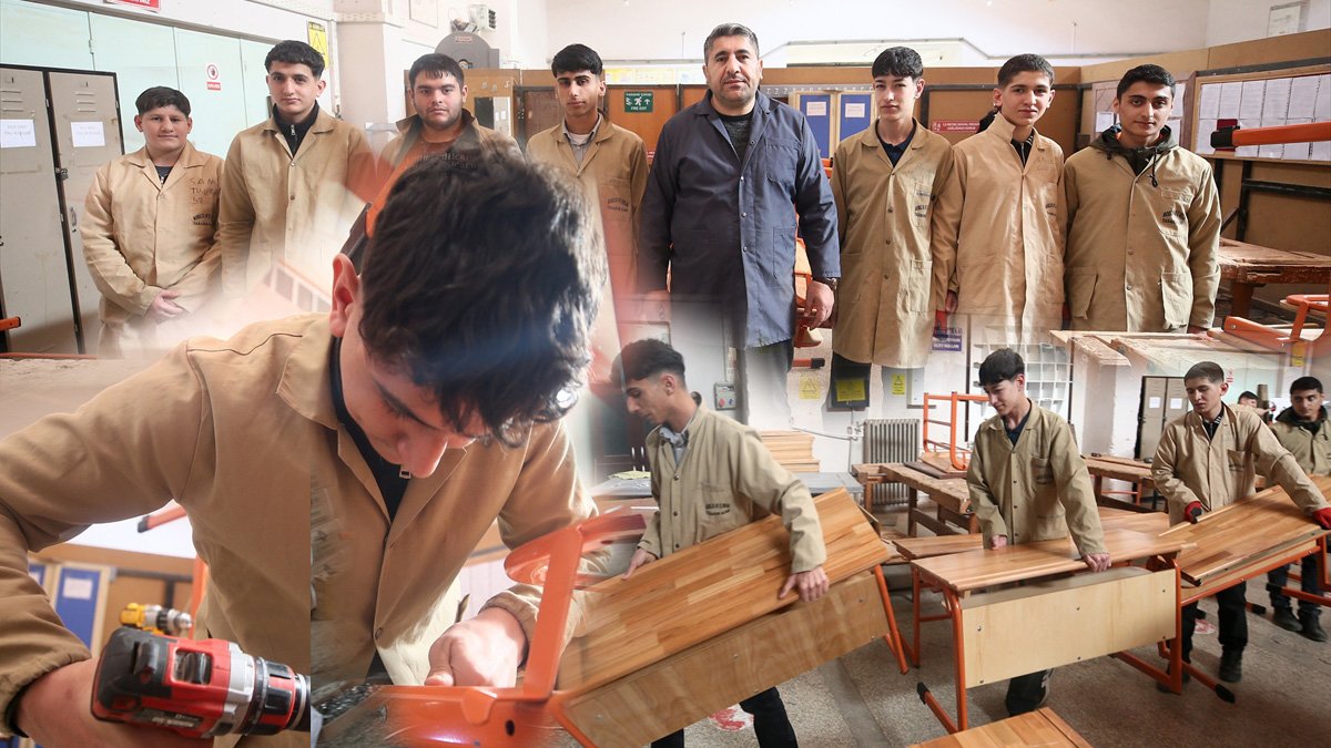 Muş Mesleki ve Teknik Anadolu Lisesi 17 milyon lira ciroya ulaştı, öğrenciler üretimle meslek öğreniyor