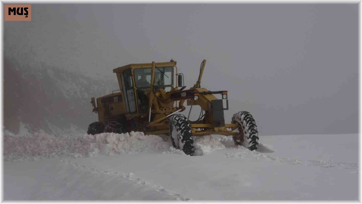 Muş'ta 17 köy ile 24 mezra yolu ulaşıma kapandı