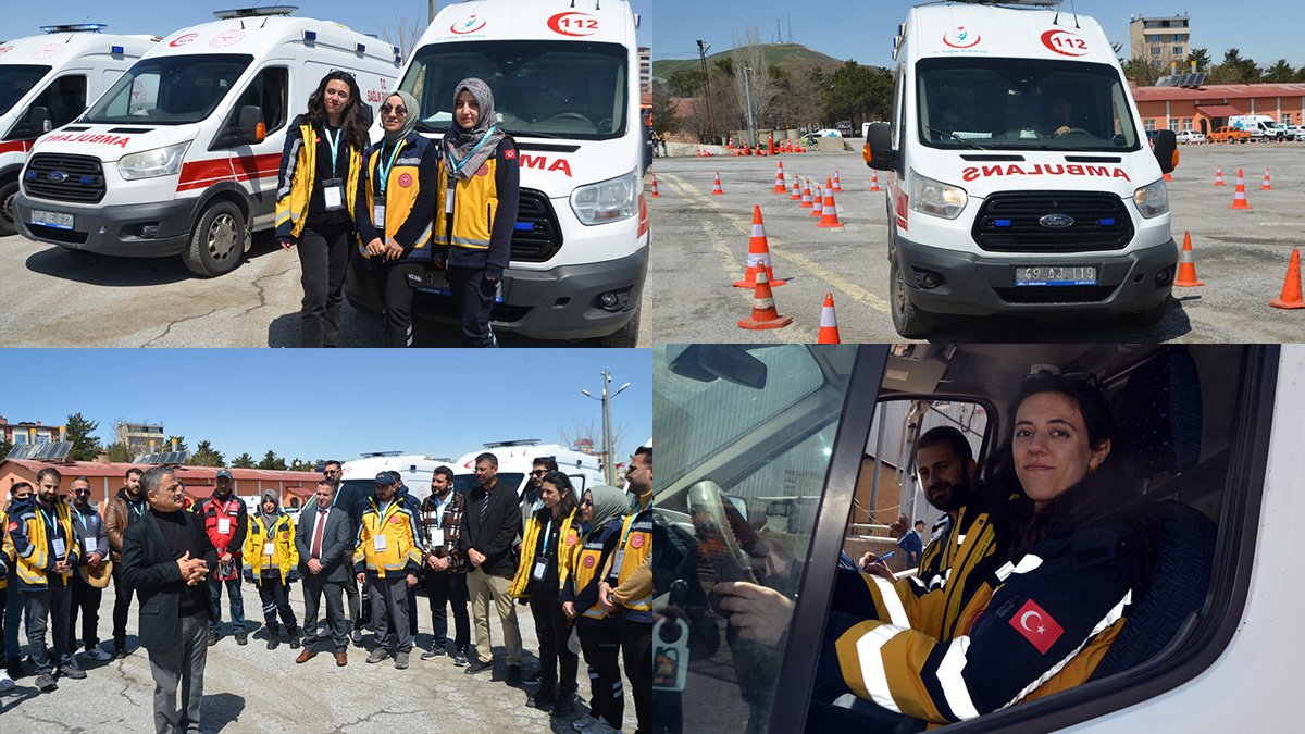 Muş'ta 3 ilin ambulans sürücülerine güvenli sürüş eğitimi: Hedef kazaları azaltmak