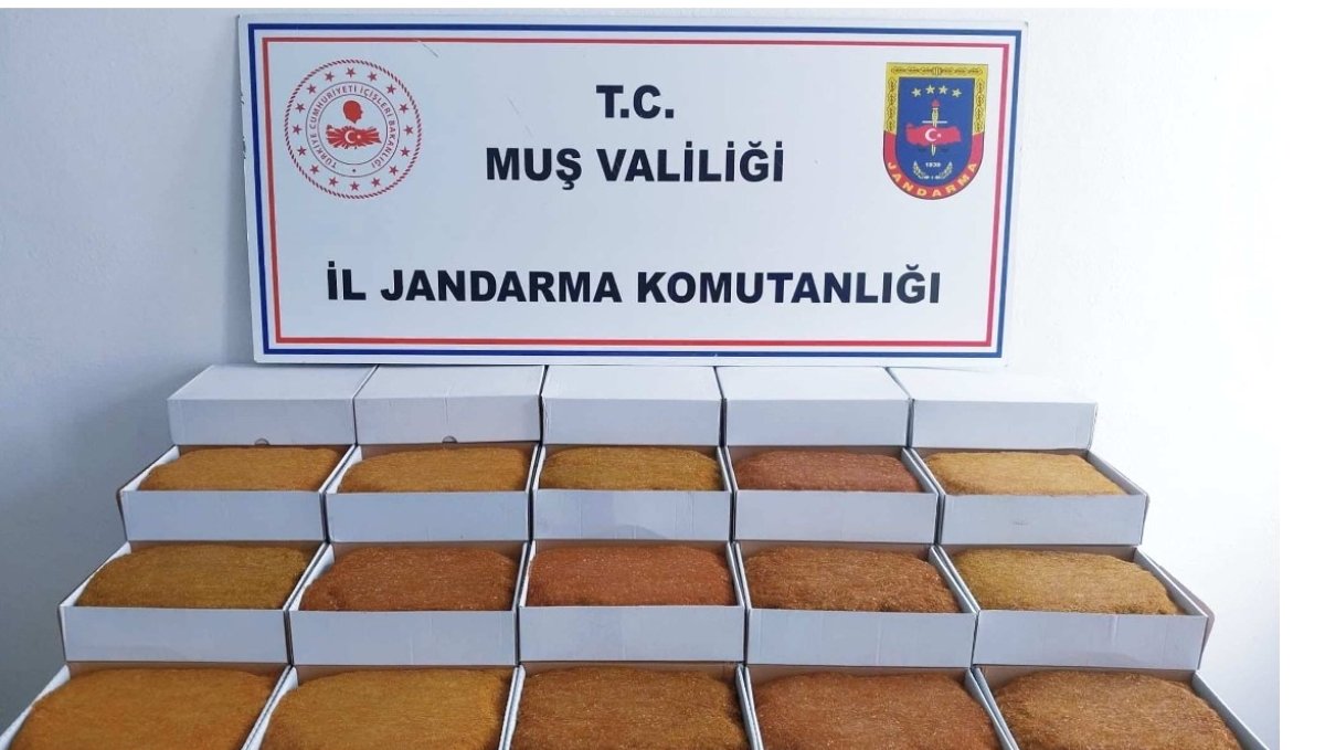 Muş'ta 45 kilo kaçak tütün ele geçirildi