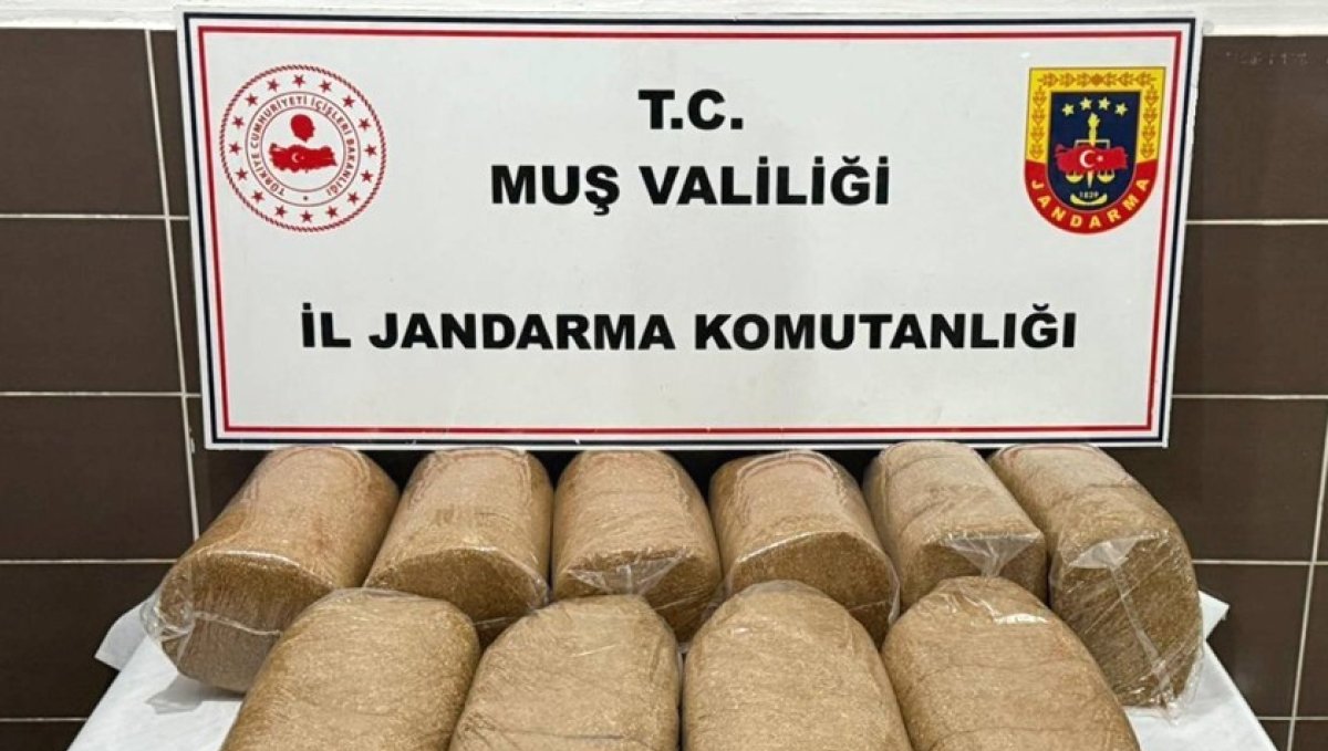 Muş'ta 50 kilo kaçak tütün ele geçirildi