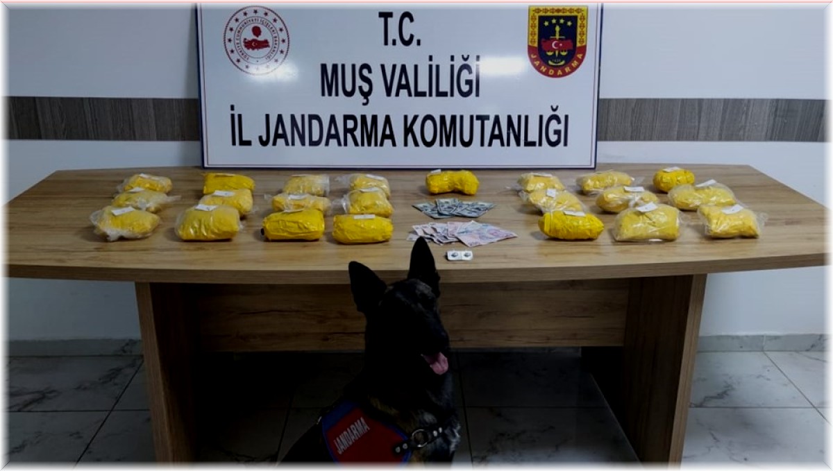 Muş'ta 6 kilogram eroin ele geçirildi
