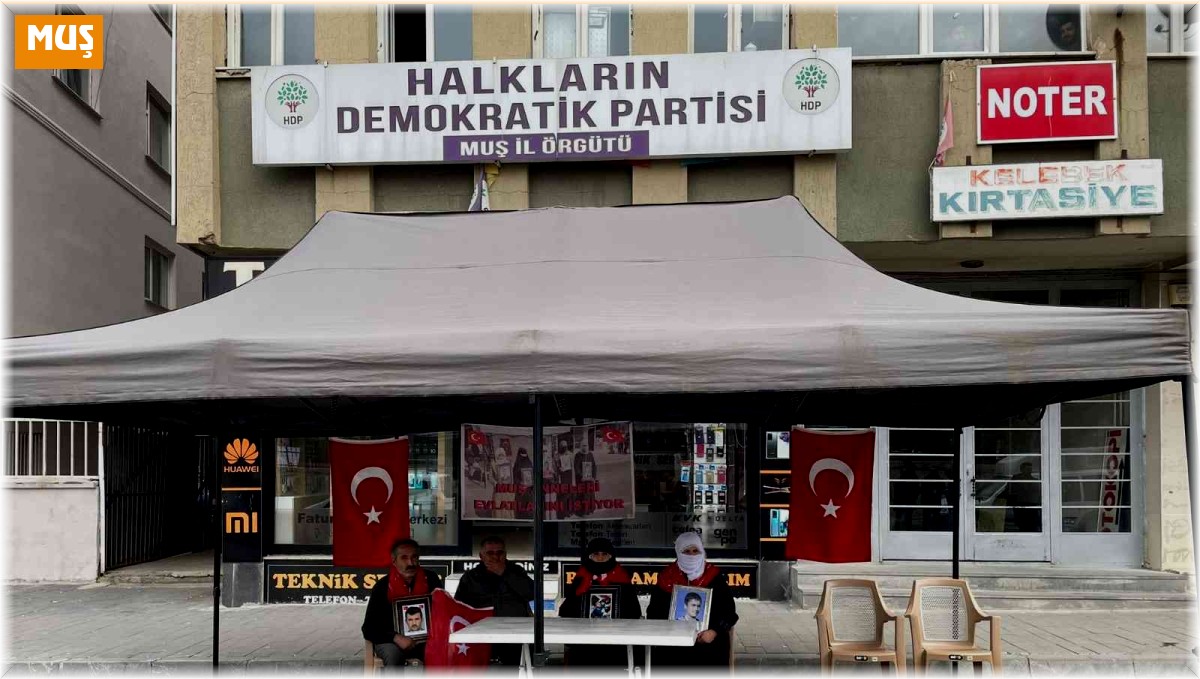 Muş'ta annelerin evlat nöbeti 81'inci haftaya girdi