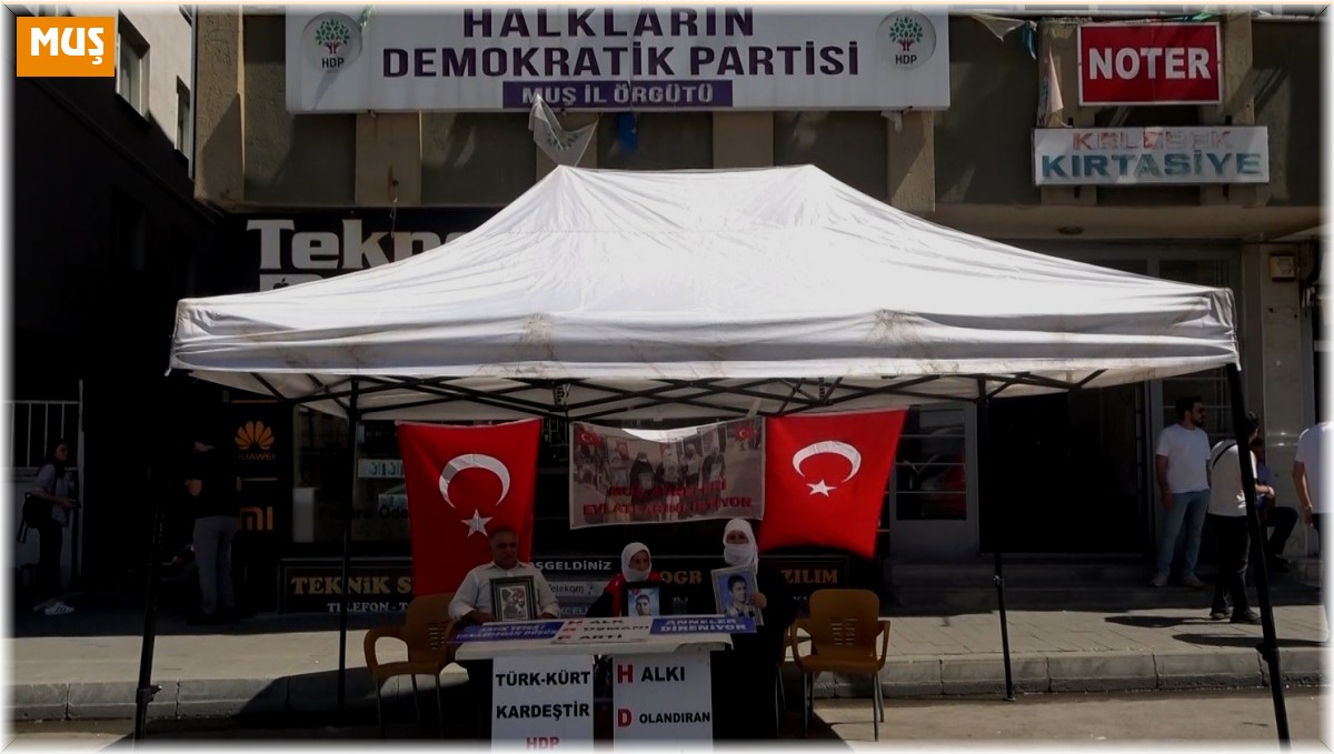 Muş'ta annelerin evlat nöbeti devam ediyor