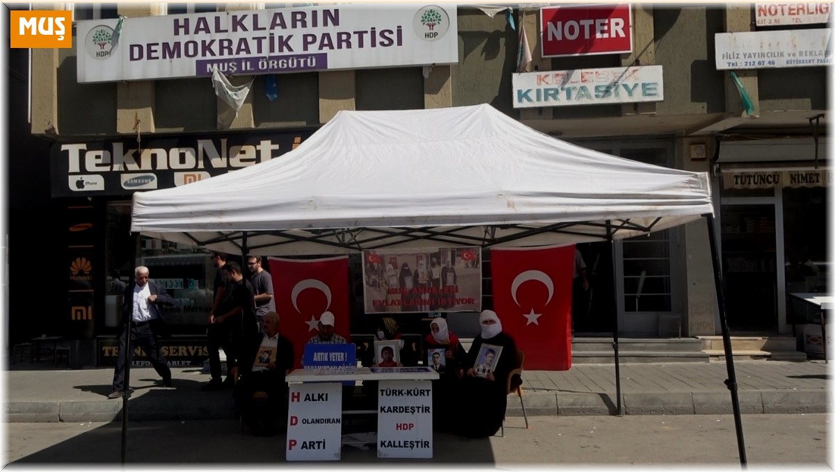 Muş'ta annelerin evlat nöbeti devam ediyor