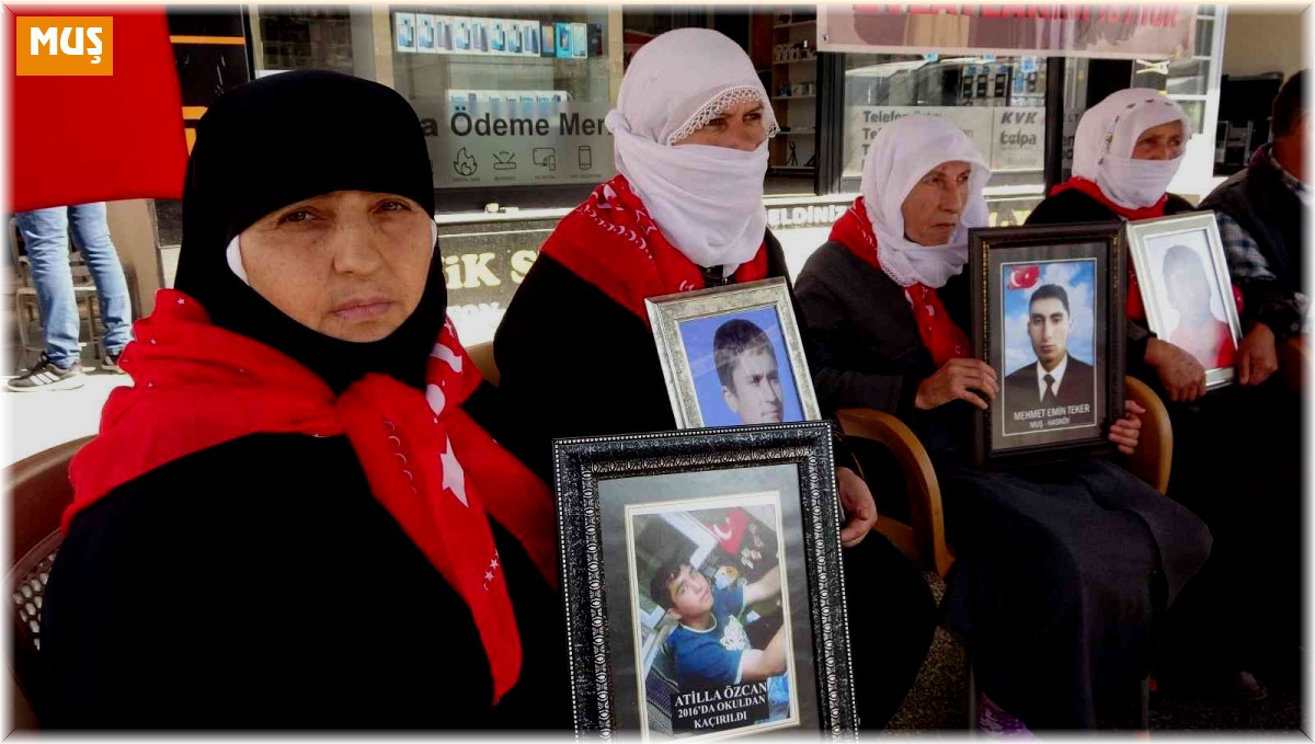 Muş'ta annelerin evlat nöbeti devam ediyor