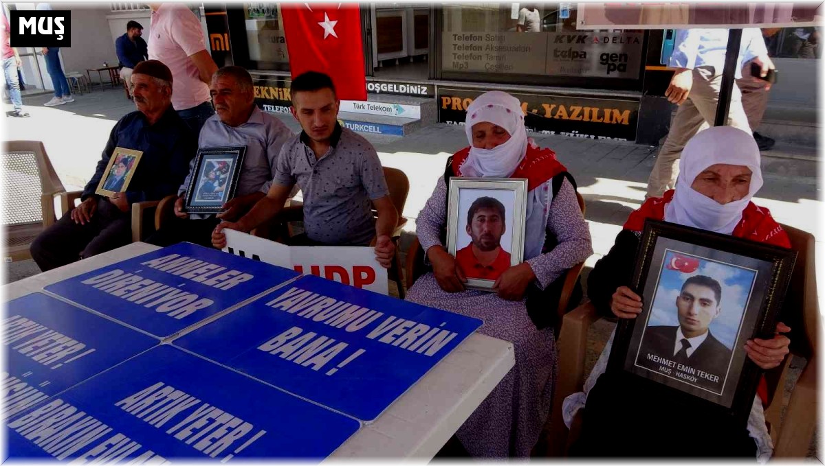 Muş'ta annelerin evlat nöbeti devam ediyor