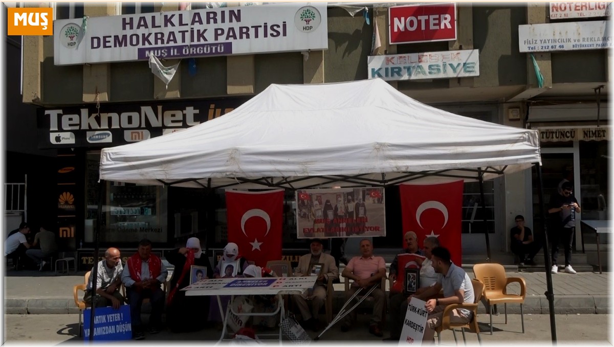 Muş'ta annelerin evlat nöbeti devam ediyor