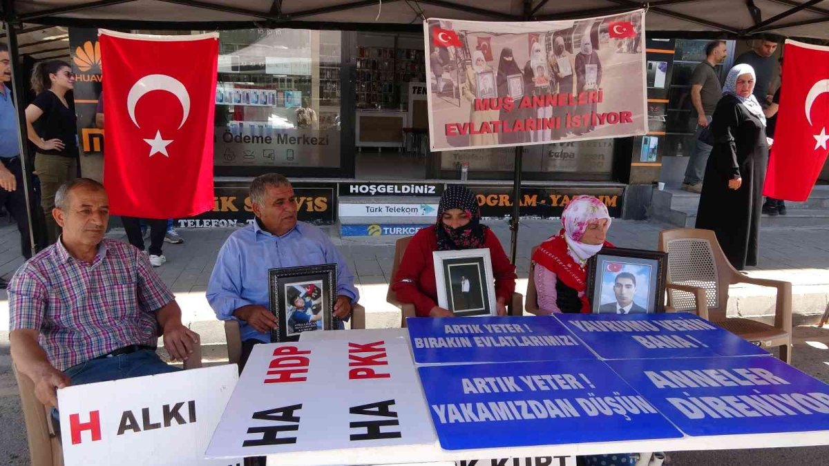 Muş'ta annelerin evlat nöbeti sürüyor