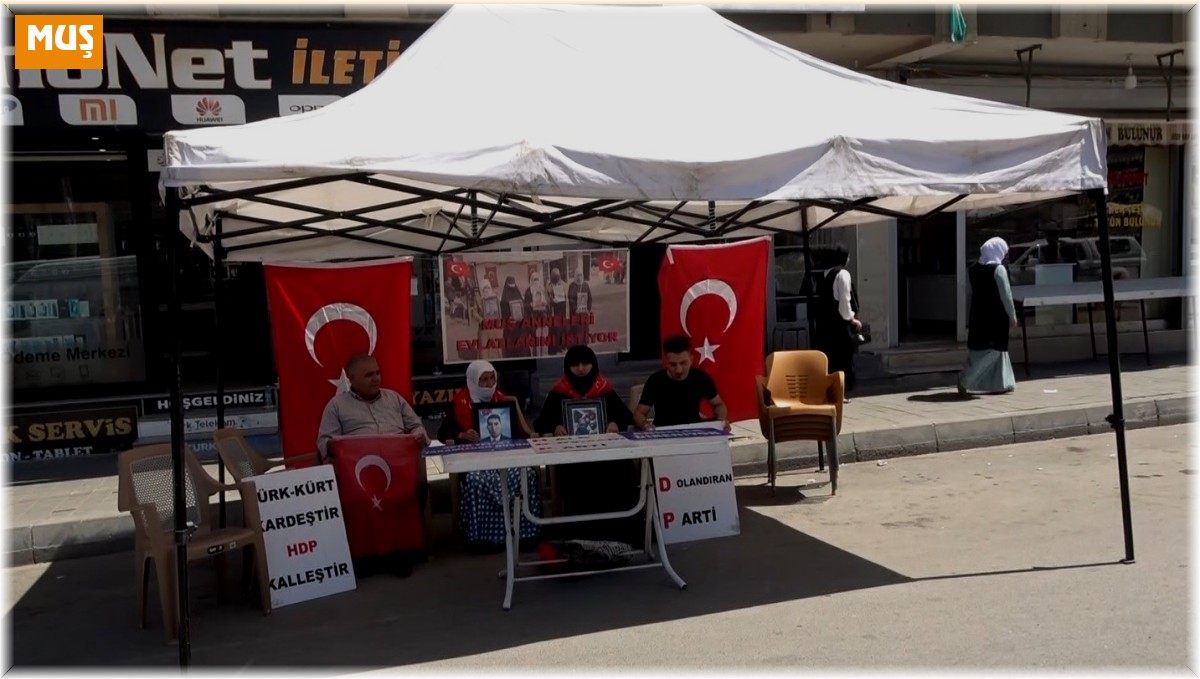 Muş'ta annelerin eylemi devam ediyor