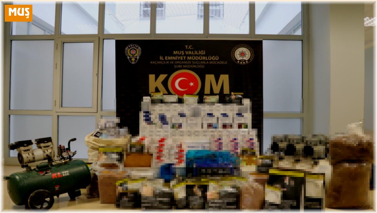 Muş'ta bandrolsüz sigara ve tütün ürünleri ele geçirildi