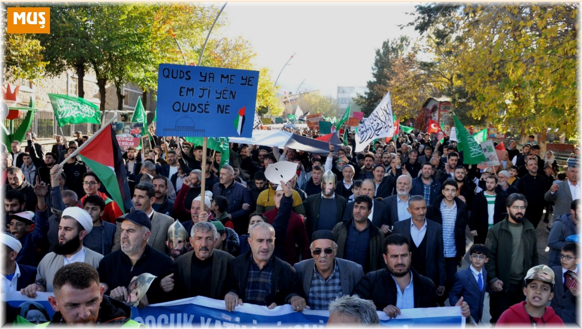 Muş'ta 'Büyük Gazze Yürüyüşü'