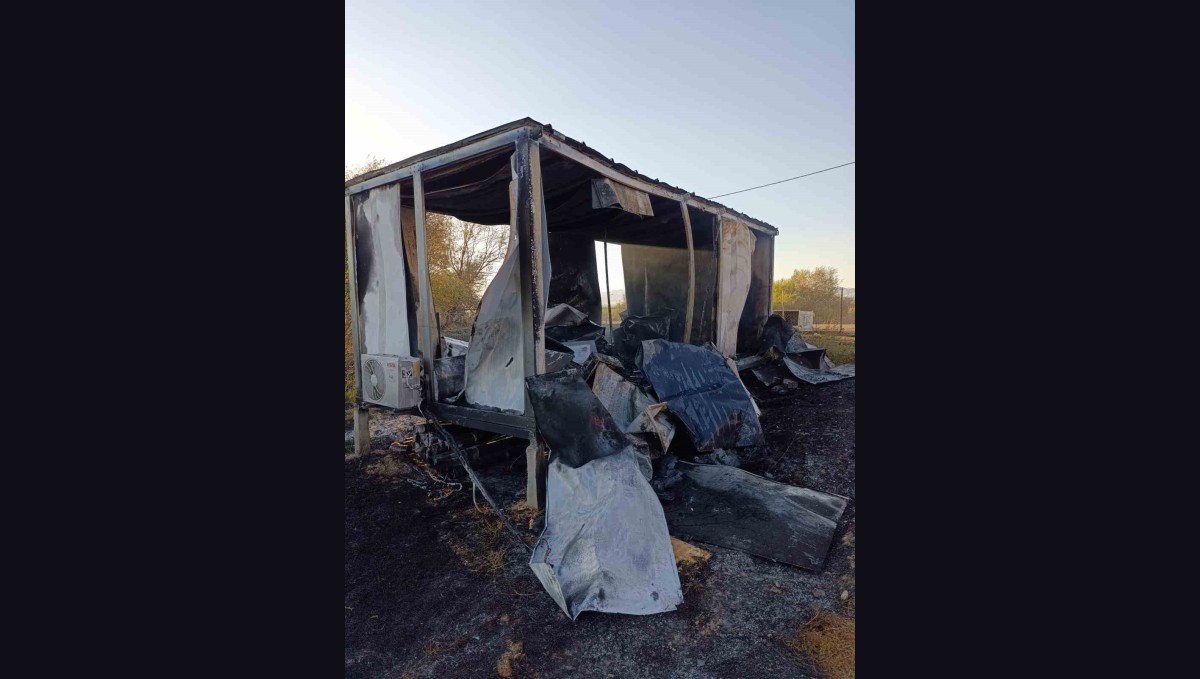 Muş'ta çıkan yangında 30 dönümlük alan küle döndü