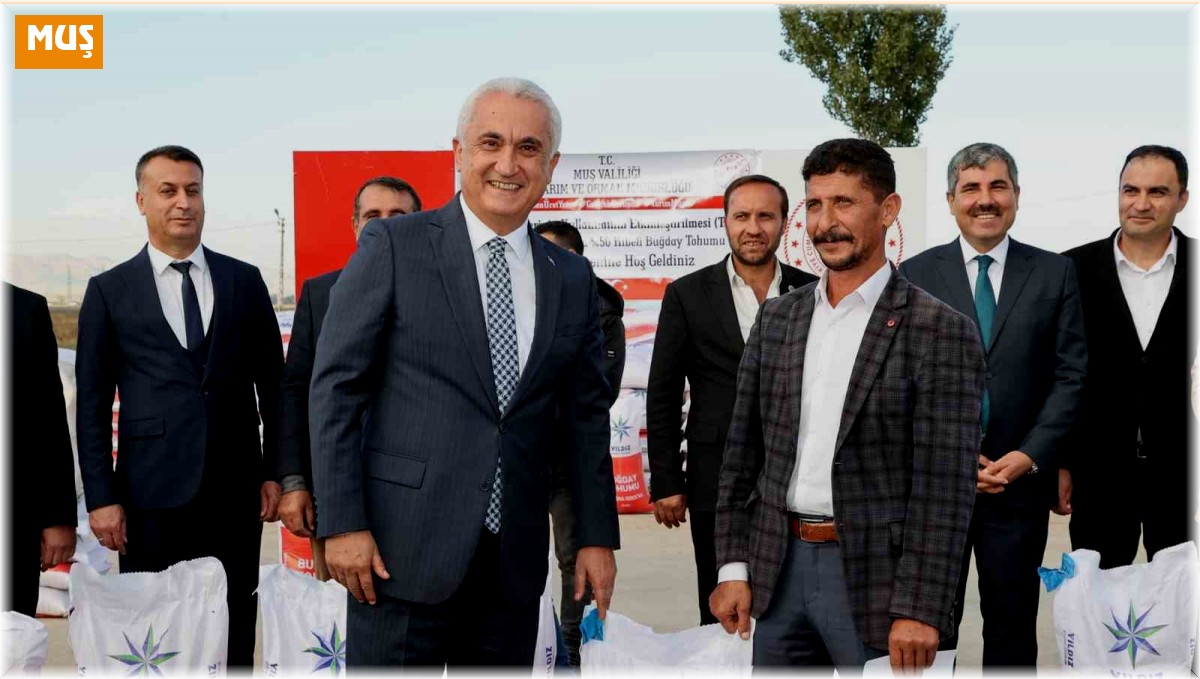 Muş'ta devlet desteğiyle 595 ton buğday tohumu dağıtılmaya başlandı