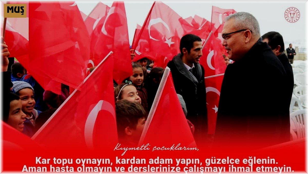 Muş'ta eğitime kar engeli