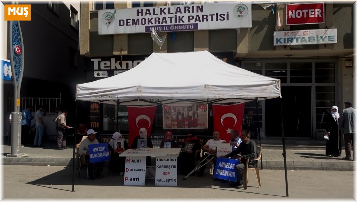 Muş'ta evlat nöbeti 113'üncü haftaya girdi