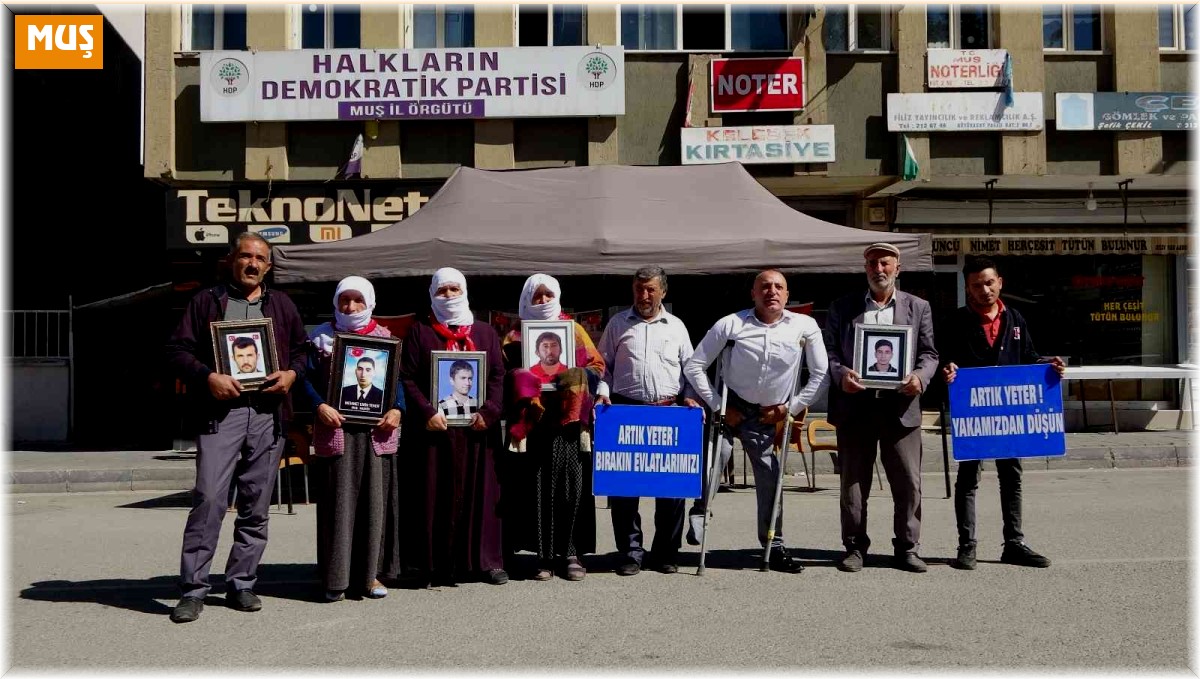 Muş'ta evlat nöbeti tutan ailelerin sayısı 41'e yükseldi