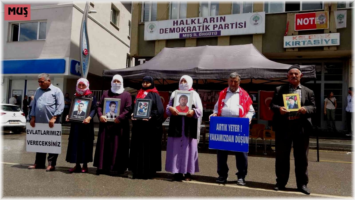 Muş'ta evlat nöbeti tutan anneler, HDP ve PKK'dan çocuklarını istiyor
