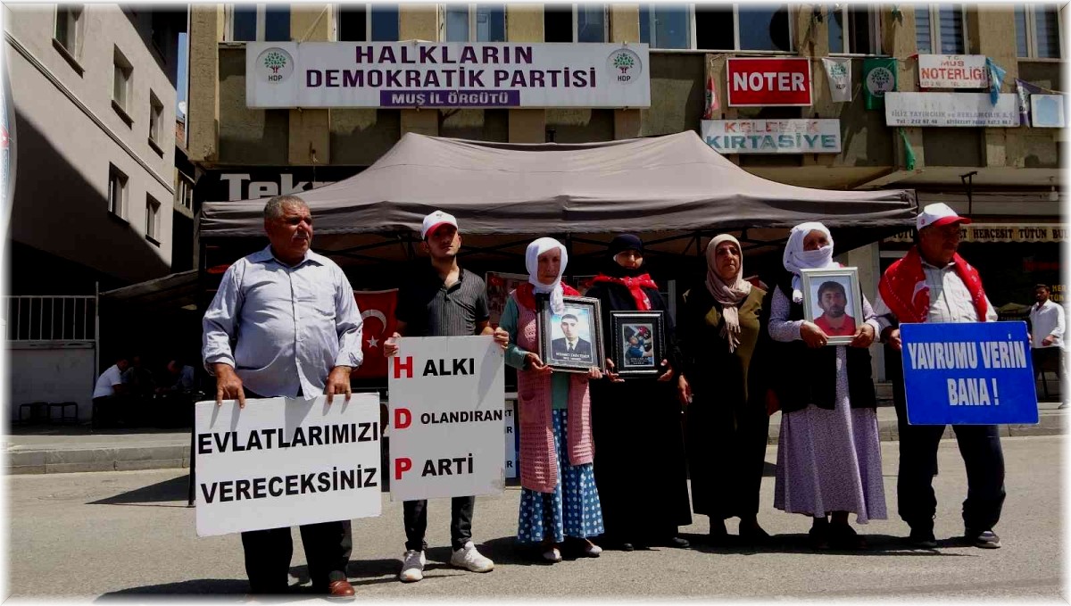 Muş'ta evlat nöbetindeki annelerin eylemi 68. haftaya girdi