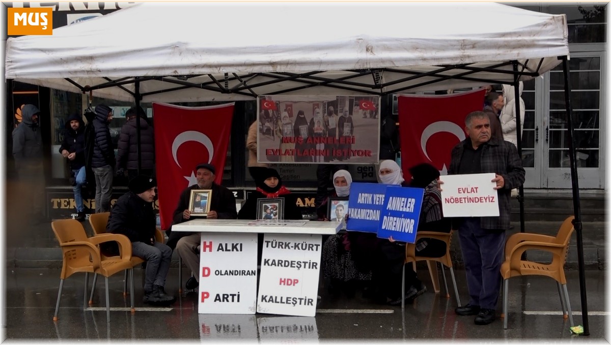 Muş'ta evlat nöbetine katılan aile sayısı 46'ya yükseldi