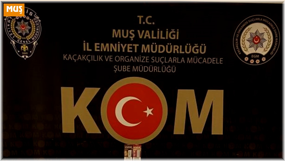 Muş'ta gümrük kaçağı sigara ele geçirildi