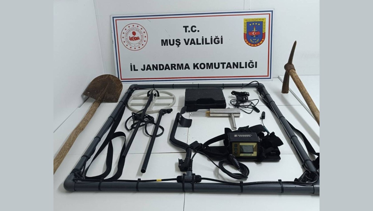Muş'ta kaçak kazı operasyonu: 4 kişi gözaltına alındı