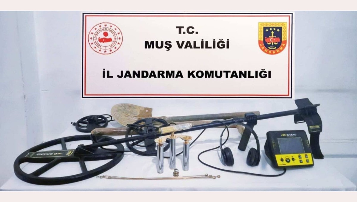 Muş'ta kaçak kazı yapan 7 kişi suçüstü yakalandı