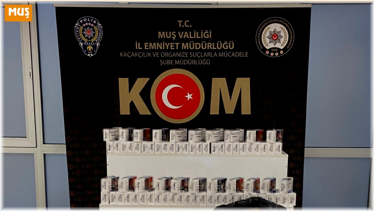 Muş'ta kaçak sigara üretim ve paketleme imalathanesine operasyon