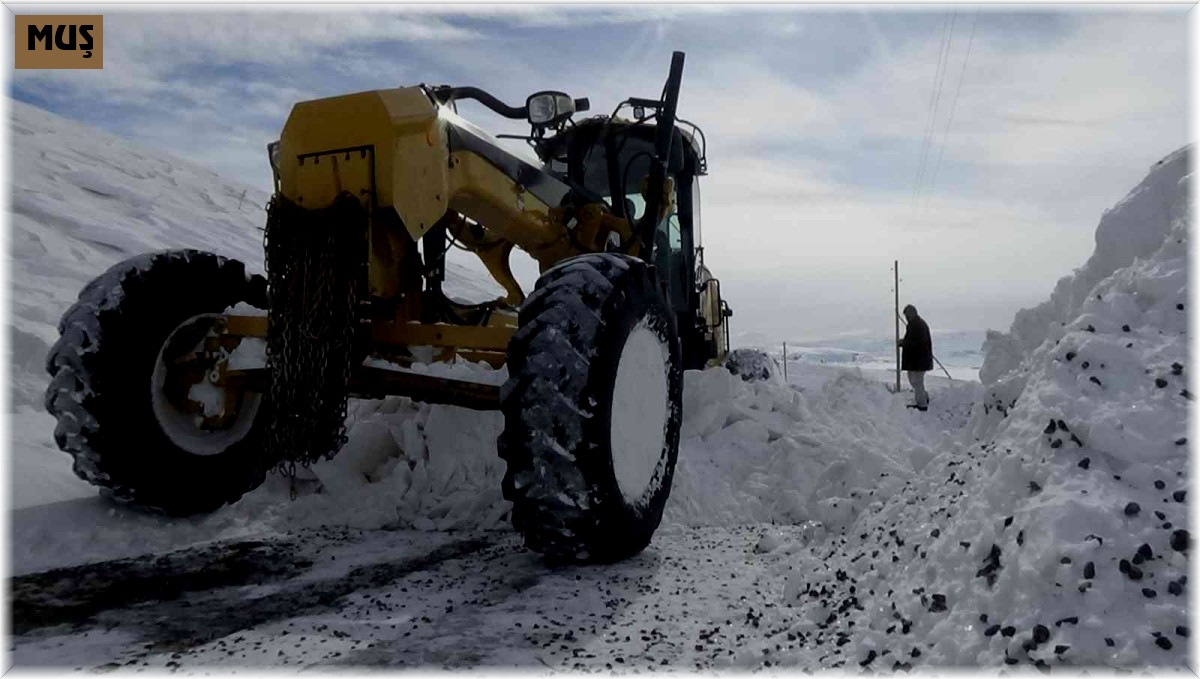 Muş'ta kar nedeniyle 266 köy yolu ulaşıma kapandı
