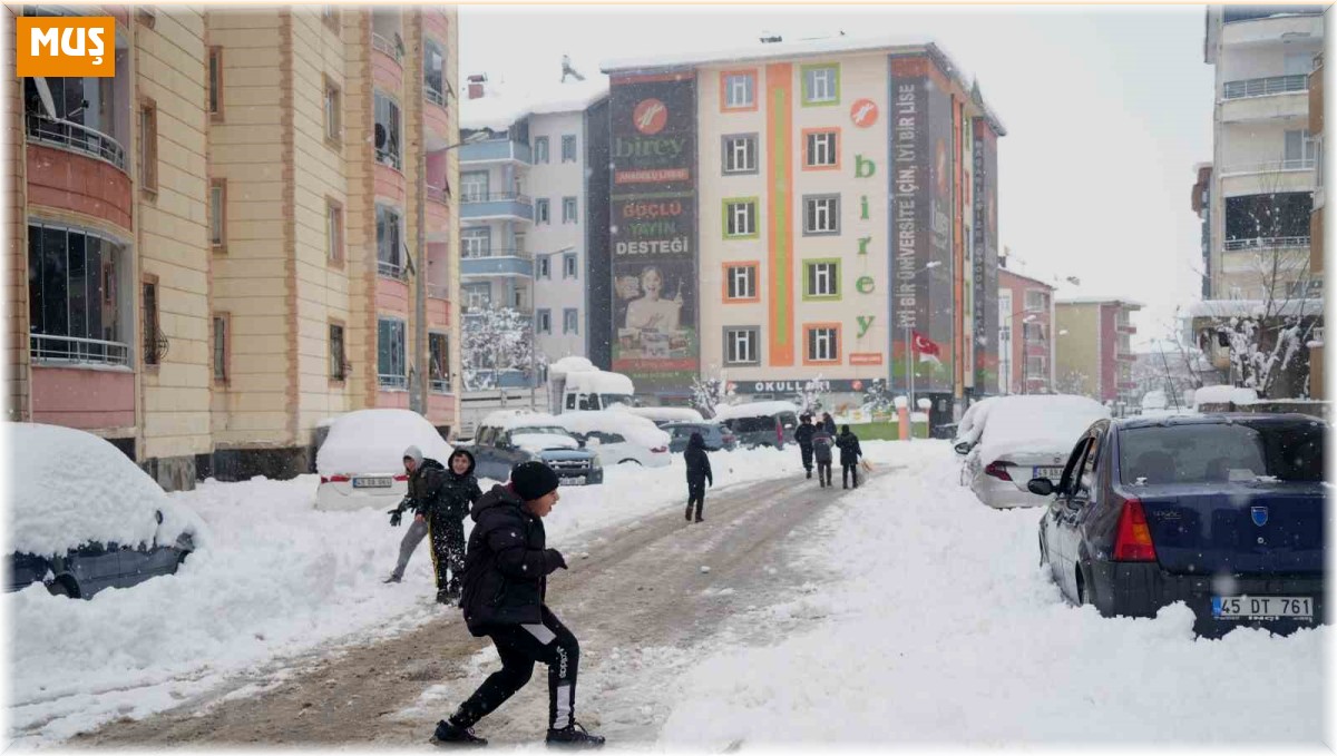 Muş'ta kar yağışı hayatı olumsuz etkiledi