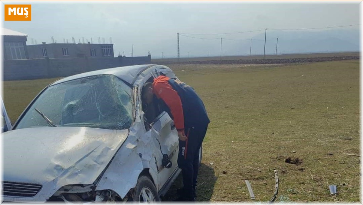 Muş'ta korkutan kaza: 2 yaralı