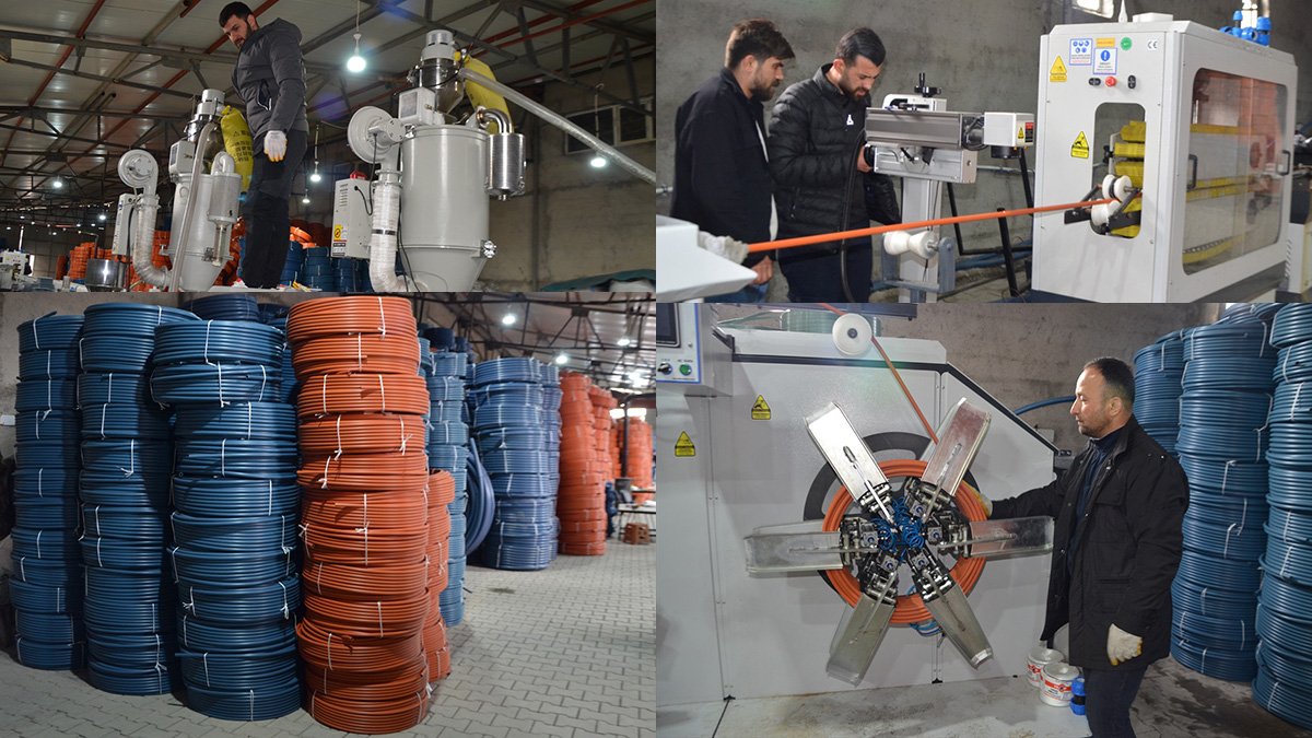 Muş'ta KOSGEB desteğiyle kurulan boru tesisi 5 kişiye iş sağlıyor