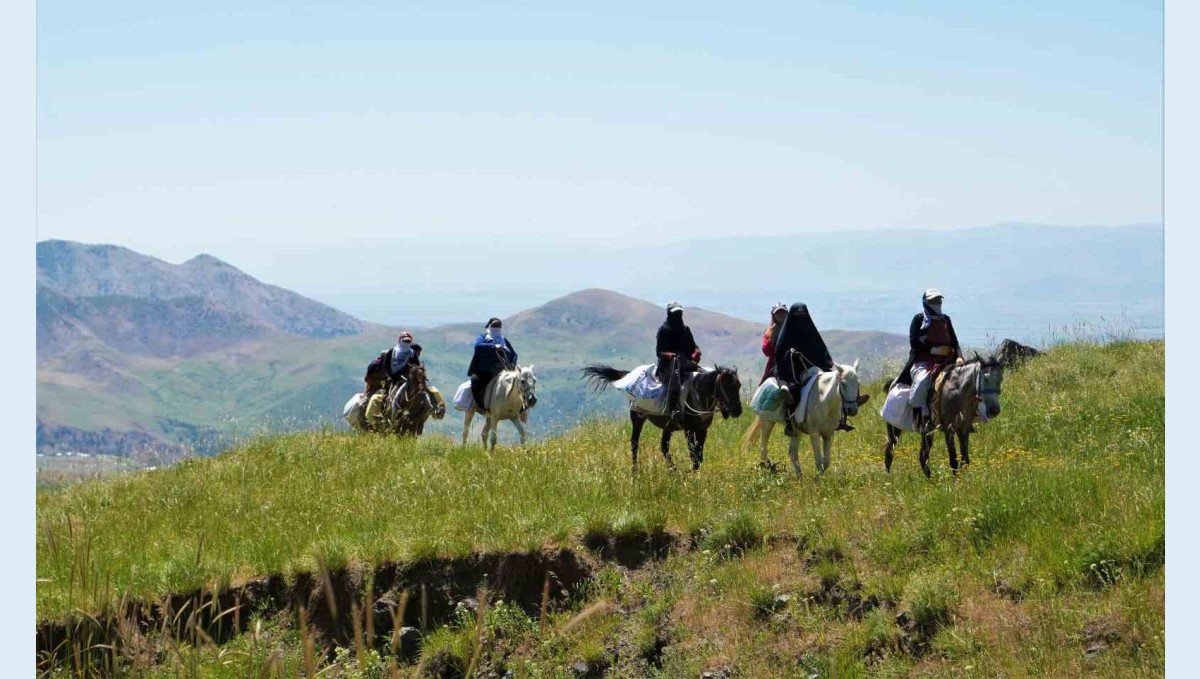 Muş'ta koyunları sağmak için at sırtında 8 kilometre yol kat ediyorlar