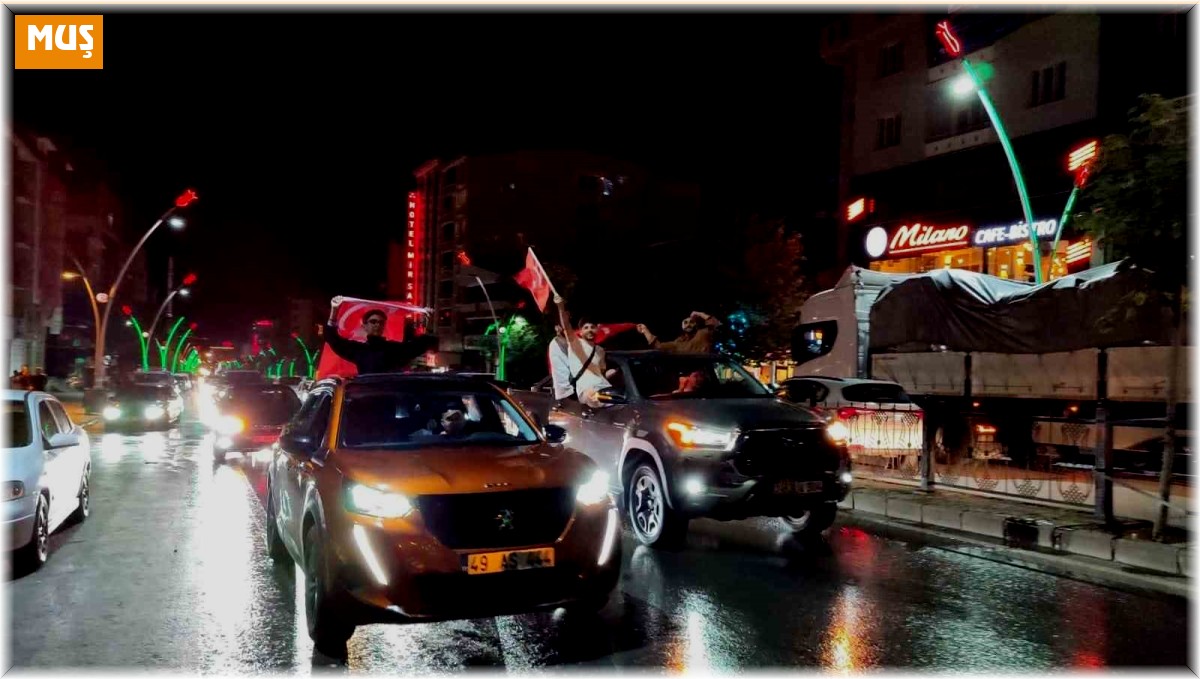 Muş'ta milli coşku