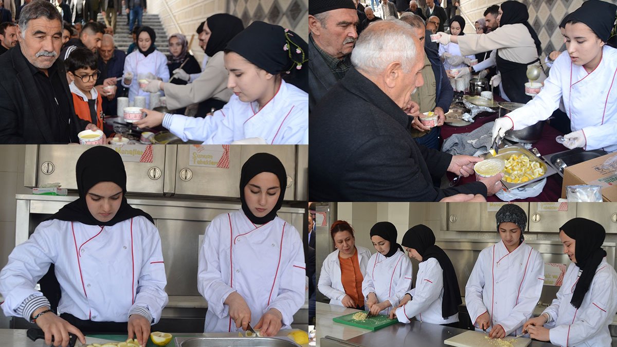 Muş'ta öğrencilerden 400 kişilik çorba ikramı