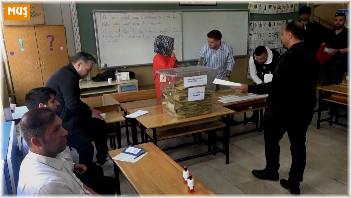 Muş'ta oy verme işlemi sona erdi, 242 bin 486 seçmen oy kullandı