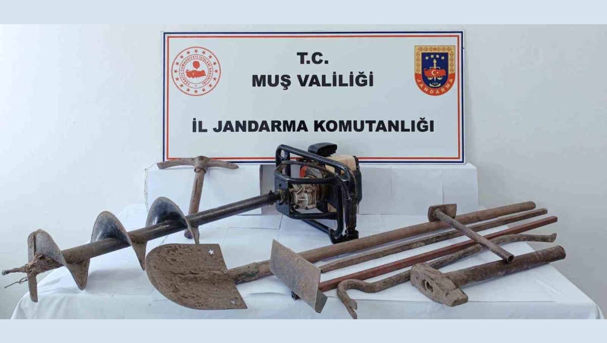 Muş'ta sit alanında kazı yapanlara operasyon